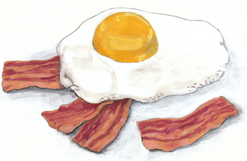 egg og flesk