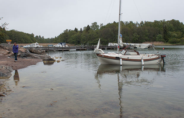 Noulla satt på grunn ved Kapellskär